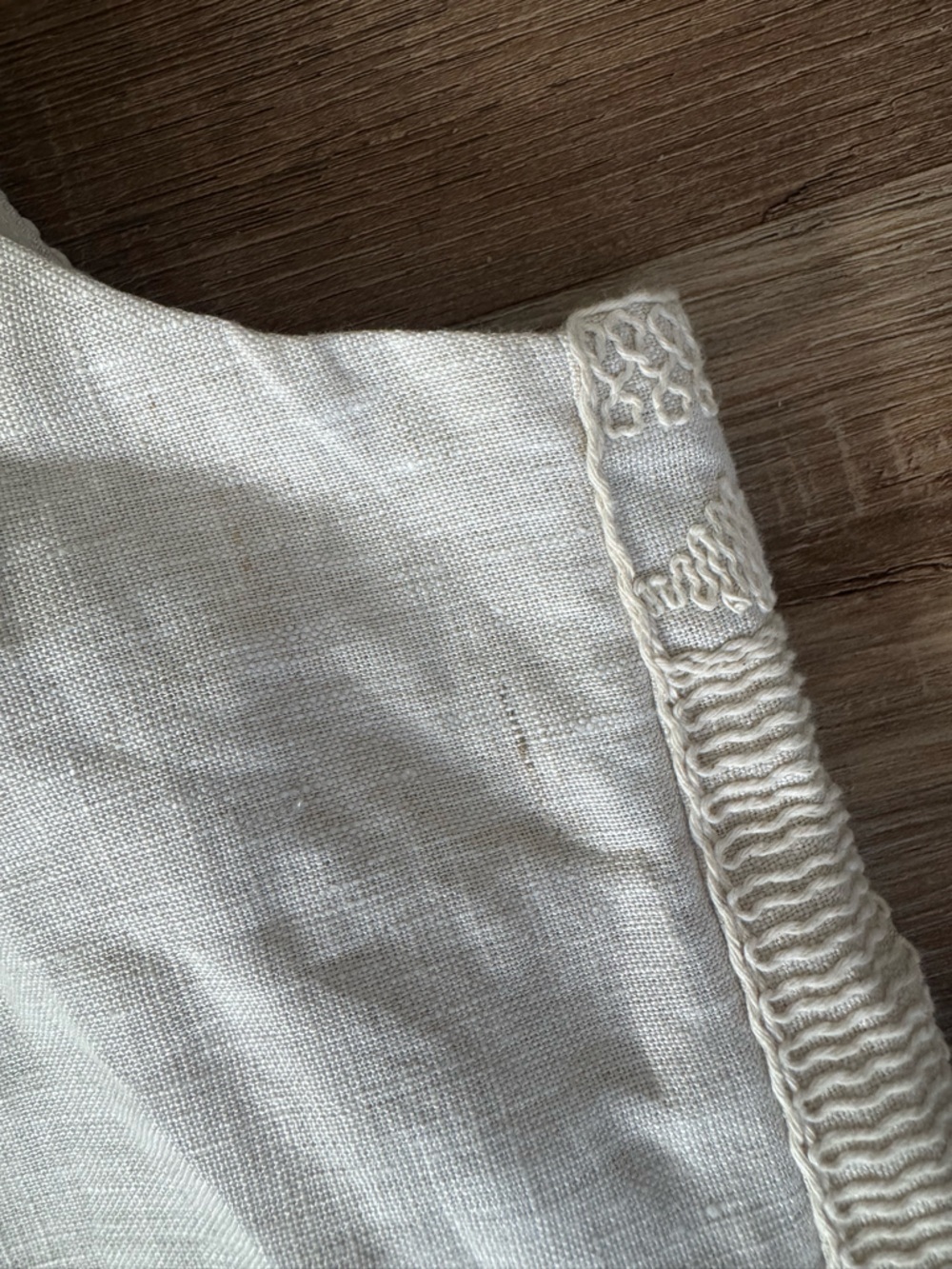 Mango Embroidered Linen Vest Top Large NWT Ecru - Picture 10 of 11